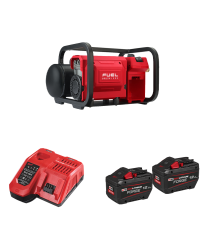 Compresseur M18 FAC-0 + 2 batteries Forge 18V 12 Ah + 1 chargeur M12-18FC MILWAUKEE