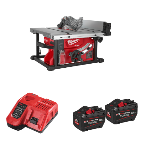Scie sur table Ø210 mm 18V M18 FTS210-0 + 2 batteries FB 12 Ah + chargeur M12-18 FC MILWAUKEE