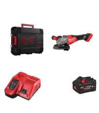 Meuleuse d'angle Ø125 mm M18 FHSAG125XB2-0X + 1 batterie FB 8 Ah + chargeur M12-18 FC MILWAUKEE