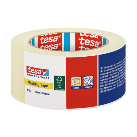 Ruban de masquage "4323" chamois 50M x 50MM TESA