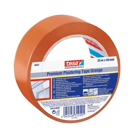 Ruban de plâtrage Premium "4843" orange 33M x 50MM TESA