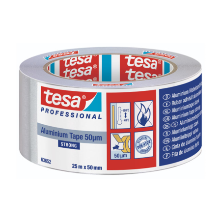 Ruban adhésif "63652" aluminium 25M x 50MM TESA