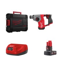 Perforateur SDS Plus 12V M12 FHAC16-0X + 1 batterie 12V 4 Ah + 1 chargeur C12C MILWAUKEE