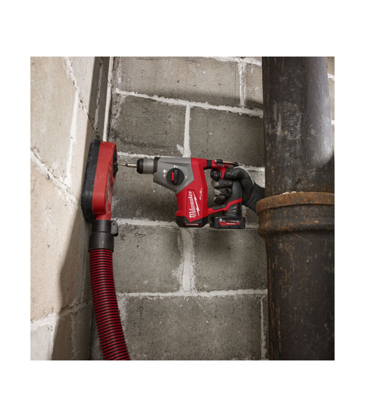 Perforateur SDS Plus 12V M12 FHAC16-0X + 1 batterie 12V HB 5 Ah + 1 chargeur C12C MILWAUKEE