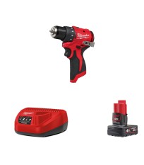 Perceuse visseuse 12V M12 BLDDRC + 1 batterie 12V 4 Ah + 1 chargeur C12C MILWAUKEE