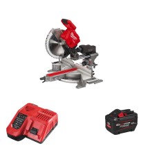 Scie à onglet radiale Ø305 mm 18V M18 FMS305-121 + 1 batterie FB 12 Ah + chargeur M12-18 FC MILWAUKEE