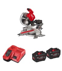 Scie à onglet radiale Ø305 mm 18V M18 FMS305-0 + 2 batteries FB 12 Ah + chargeur M12-18 FC MILWAUKEE