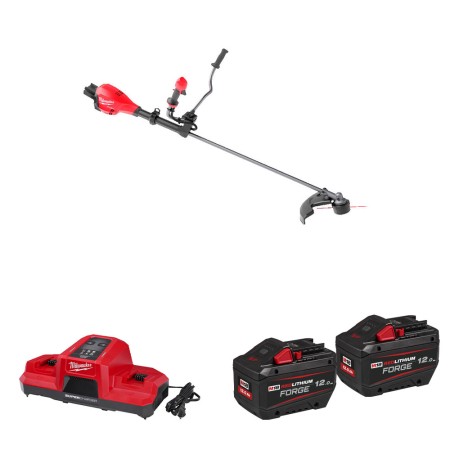 Débroussailleuse 18V M18 F2BCU-0 + 2 batteries Forge 18V 12Ah + 1 Chargeur M18 DBSC MILWAUKEE