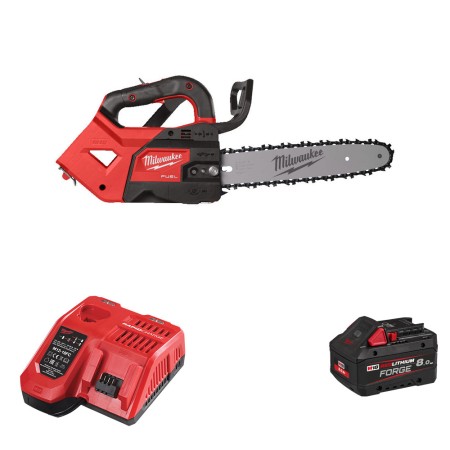 Tronçonneuse d'élagage 30 cm M18 FTHCHS30-0 + 1 batterie Forge 18V 8 Ah + chargeur M12-18 FC MILWAUKEE
