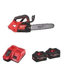 Tronçonneuse d'élagage 30 cm M18 FTHCHS30-802 + 2 batteries Forge 18V 8 Ah + chargeur M12-18 FC MILWAUKEE