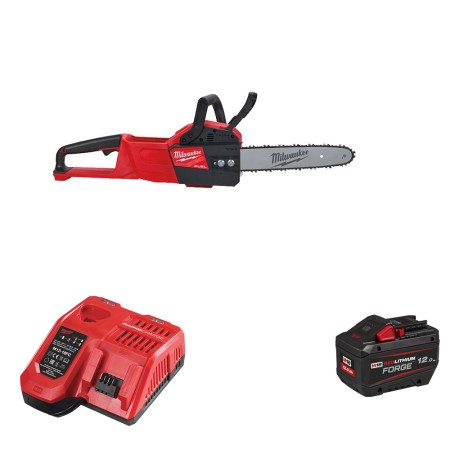 Tronçonneuse 30 cm M18 FCHSC-0 + 1 batterie Forge 18V 12 Ah + chargeur M12-18 FC MILWAUKEE