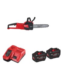 Tronçonneuse 30 cm M18 FCHSC-0 + 2 batteries Forge 18V 12 Ah + chargeur M12-18 FC MILWAUKEE