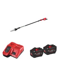 Tronçonneuse d'élagage télescopique M18 FTPS30-0 + 2 batteries Forge 18V 12 Ah + 1 chargeur M12-18 FC MILWAUKEE