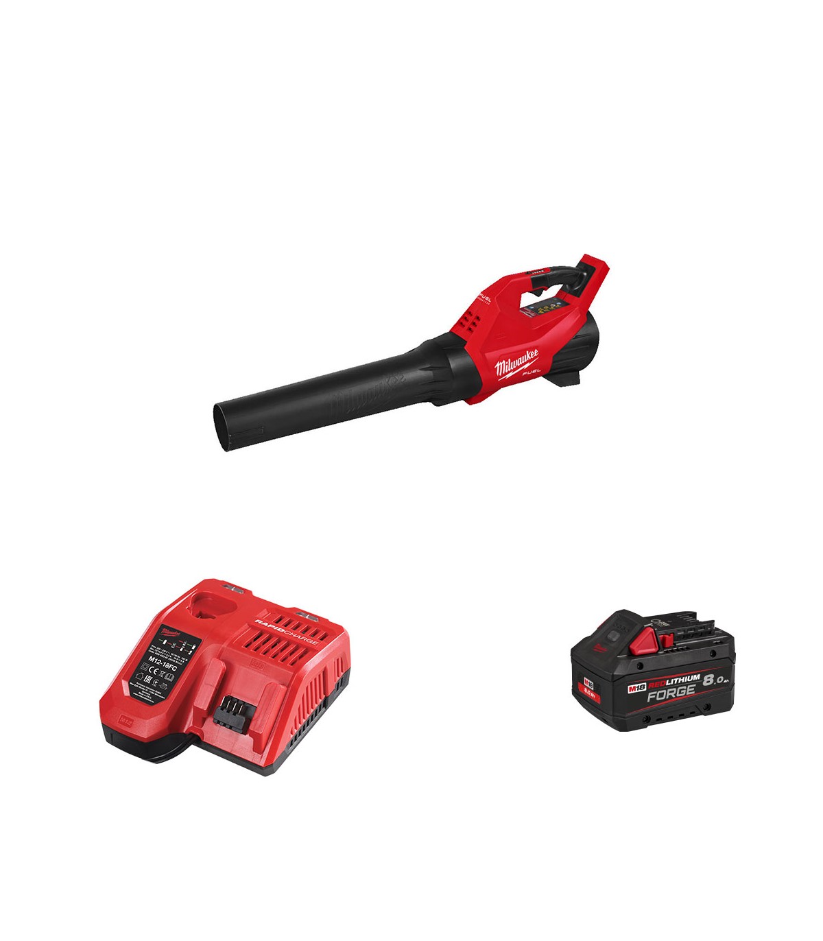 Souffleur 18V M18 FBLG3-0 + 1 batterie Forge 18V 8 Ah + 1 chargeur M12-18 FC MILWAUKEE