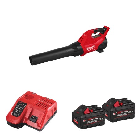 Souffleur 18V M18 FBLG3-802 + 2 batteries Forge 18V 8 Ah + 1 chargeur M12-18 FC MILWAUKEE