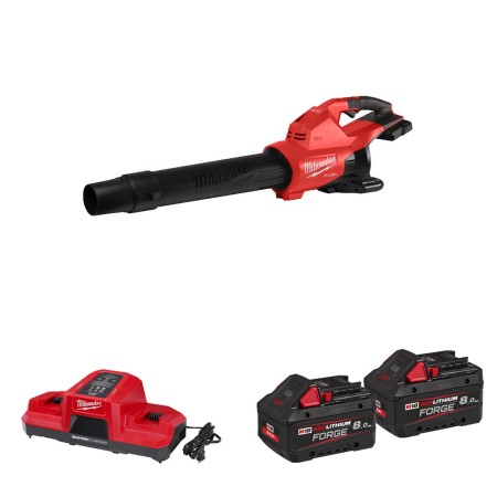 Souffleur 36V M18 F2BL-0 + 2 batteries Forge 18V 8 Ah + 1 chargeur double M18 DBSC MILWAUKEE