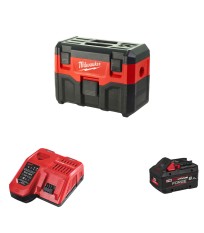Aspirateur 18V M18 VC2-0 + 1 batterie Forge 18V 8 Ah + chargeur M12-18FC MILWAUKEE