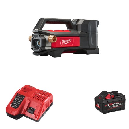 Pompe de transfert M18 BTP-0 + 1 batterie Forge 18V 8 Ah + 1 chargeur M12-18 FC MILWAUKEE