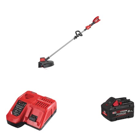 Débroussailleuse 18V M18 BLLT-0 + 1 batterie Forge 18V 8 Ah + Chargeur M12-18 FC MILWAUKEE