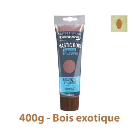 Mastic bois tube 400g Bois exotique BLANCHON