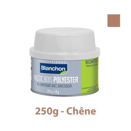 Mastic Bois Polyester Chêne 250g BLANCHON