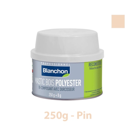 Mastic Bois Polyester Pin 250g BLANCHON