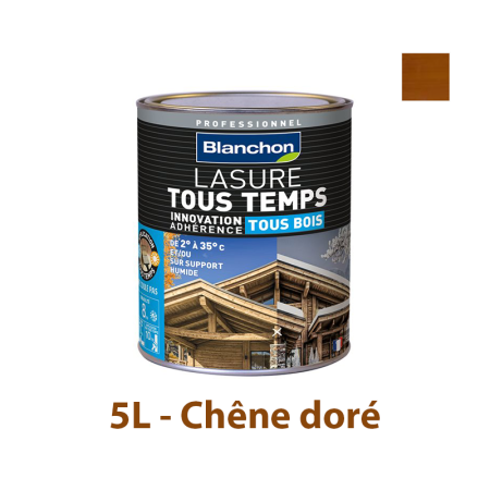 Lasure "Tous Temps" Chêne doré 5L BLANCHON
