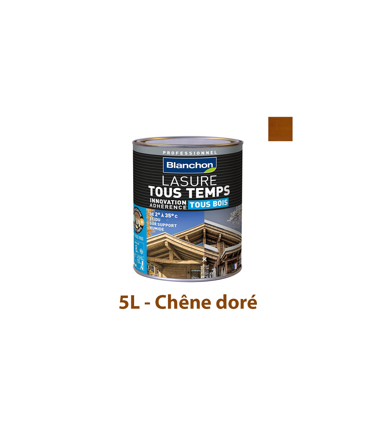 Lasure "Tous Temps" Chêne doré 5L BLANCHON