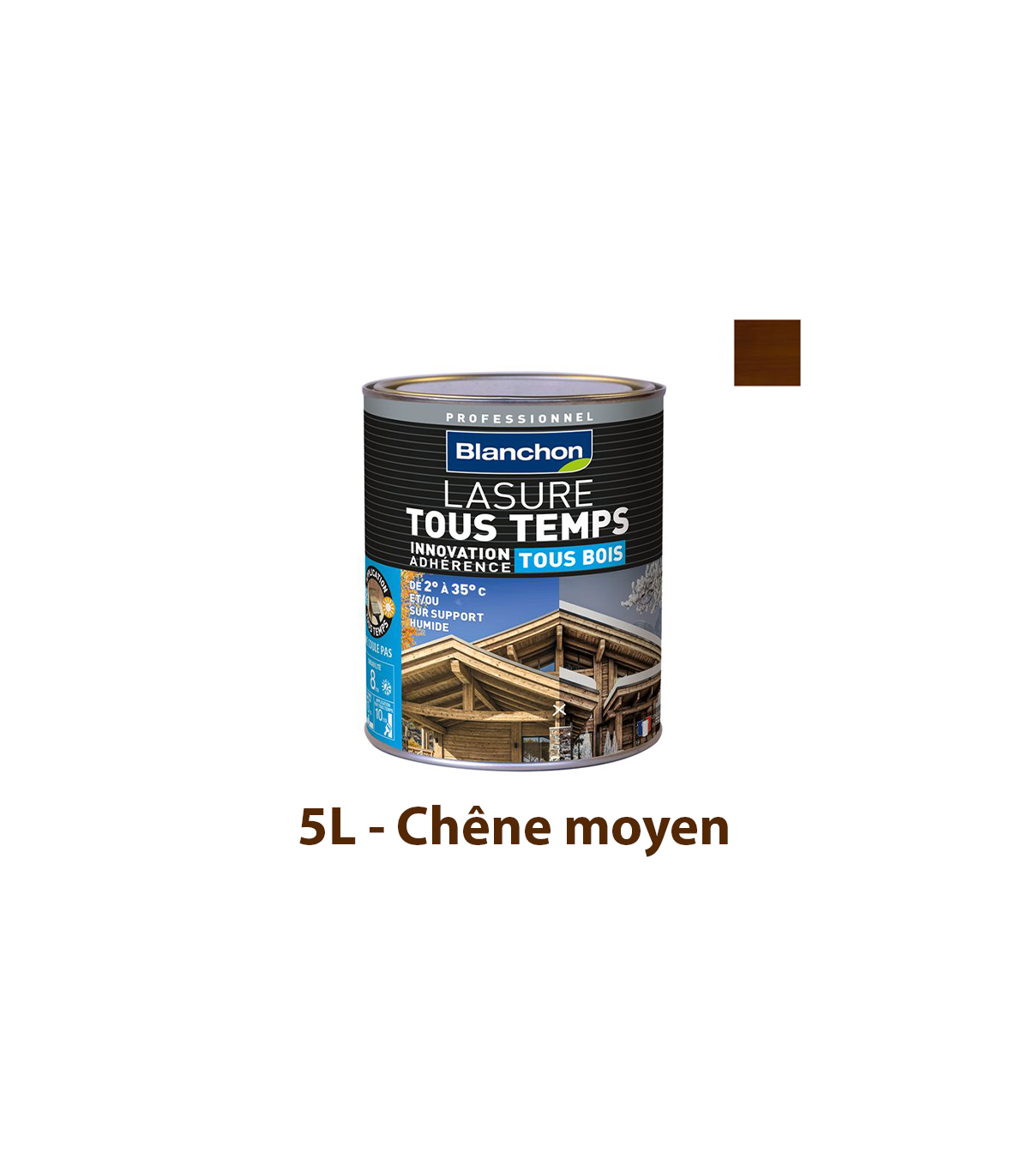 Lasure "Tous Temps" Chêne moyen 5L BLANCHON