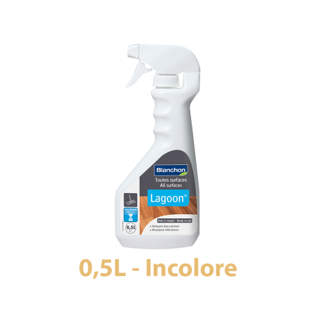 Nettoyant doux "LAGOON" pour parquets vitrifiés 0,5L BLANCHON
