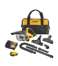 Aspirateur à main 18V DCV501LN-XJ + 1 batterie 18V 5 Ah + chargeur DCB1104-QW DEWALT