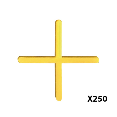 Lot de 250 croisillons à faïence 2MM Jaune TALIAPLAST
