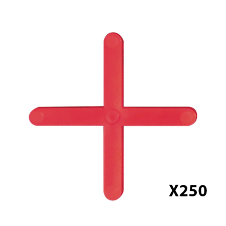 Lot de 250 croisillons à faïence 3MM Rouge TALIAPLAST