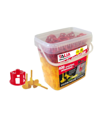 Kit 400 croisillons linéaires 2MM + 50 têtes monoblocs rouges TALIAPLAST