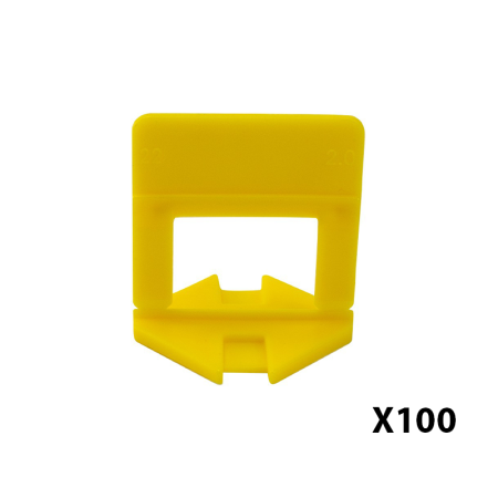 Lot de 100 brides auto-nivelantes 2MM TALIAPLAST