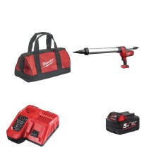 Pistolet à colle 18V C18 PCG/600A-0B + 1 batterie 18V 5 Ah + chargeur M12-18FC MILWAUKEE