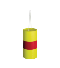 Fardier cylindrique TALIAFLUO jaune bande retro rouge TALIAPLAST