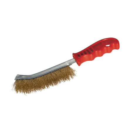 Brosse métallique convexe manche plastique TALIAPLAST