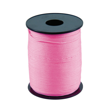 Cordeau tressé polypropylène fluo rose 200M Ø1,5MM TALIAPLAST
