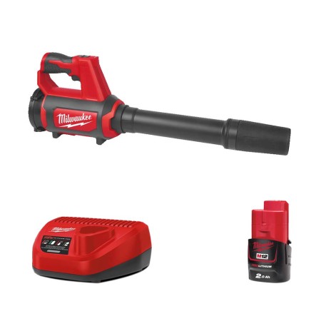 Souffleur 12V M12 BBL-0 + 1 batterie 2 Ah 12 V + chargeur C12C MILWAUKEE