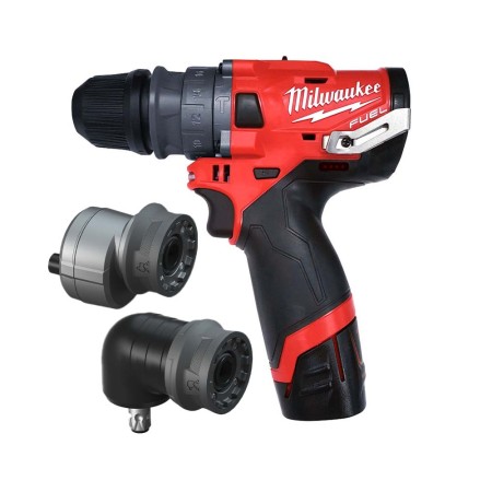 Perceuse visseuse à percussion 6en1 M12 FPDXKIT-0X + 1 batterie 2 Ah 12 V + chargeur C12C MILWAUKEE