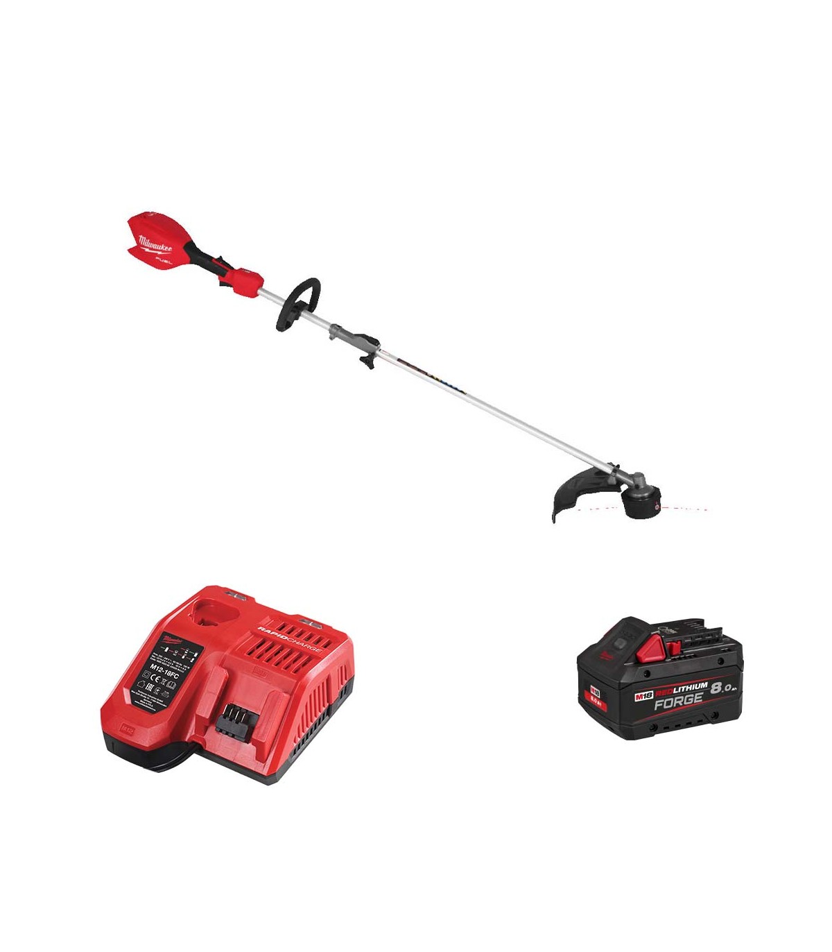 Kit combi coupe-bordure 18V M18 FOPHLTKIT2-0 + 1 batterie FB 8 Ah + chargeur M12-18 FC MILWAUKEE