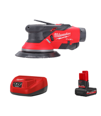 Ponceuse excentrique Ø150mm 12V M12 FROS2.5-0 + 1 batterie HB 5 Ah 12 V + chargeur C12C MILWAUKEE