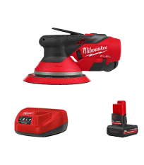Ponceuse excentrique Ø150mm 12V M12 FROS5-0 + 1 batterie HB 5 Ah 12 V + chargeur C12C MILWAUKEE