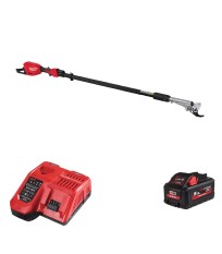 Sécateur sur perche télescopique M18 BLTS-551 + 1 batterie HB 5,5 Ah + chargeur M12-18 FC MILWAUKEE