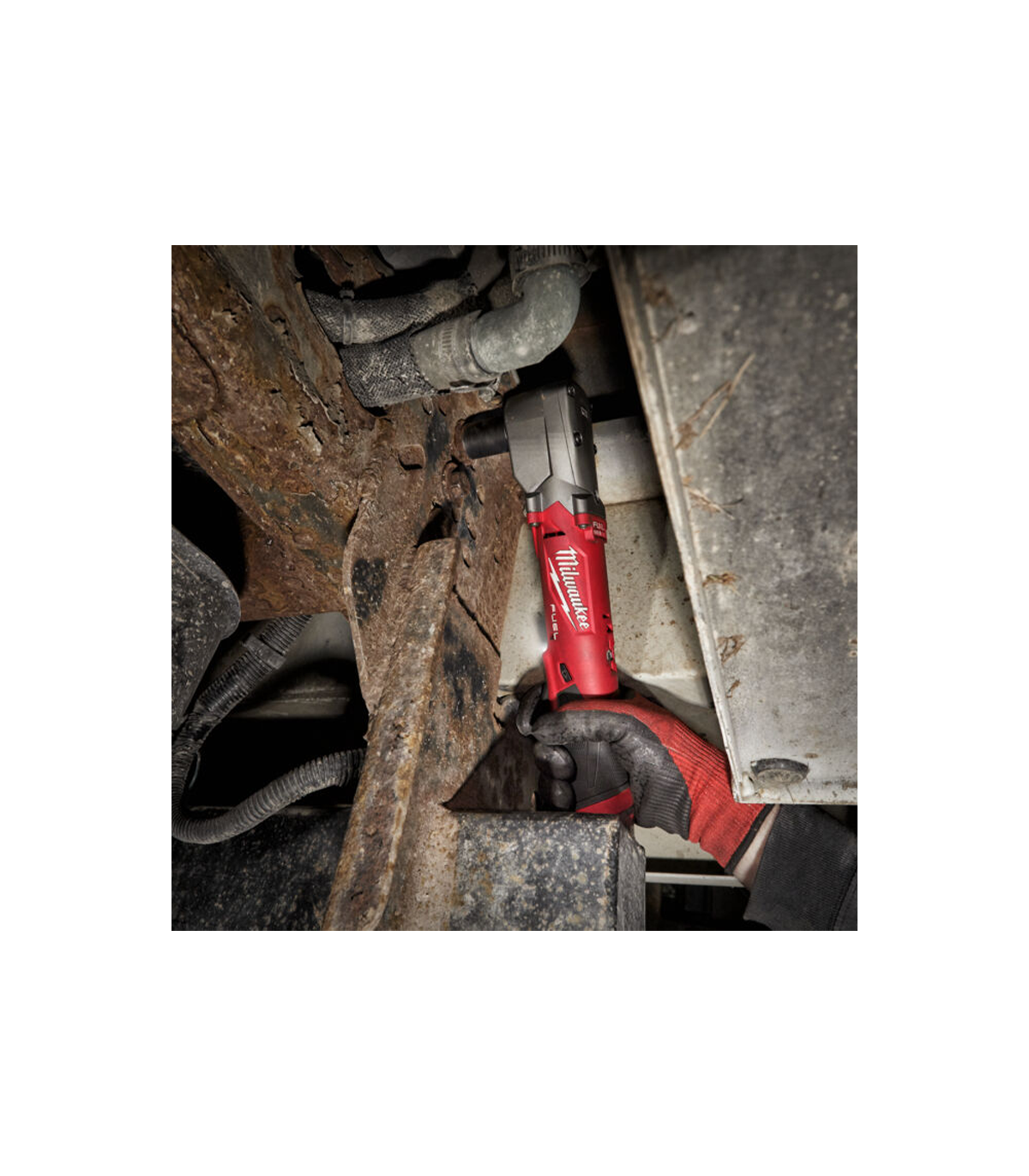 Boulonneuse d'angle ½″ M12 FRAIWF12-0 + 1 batterie 4 Ah 12 V + chargeur C12C MILWAUKEE