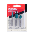 Ensemble de 3 fraises Ø6mm pour défonceuse MAKITA