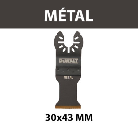 Lame 30x43 mm pour multi-cutter Métal DEWALT