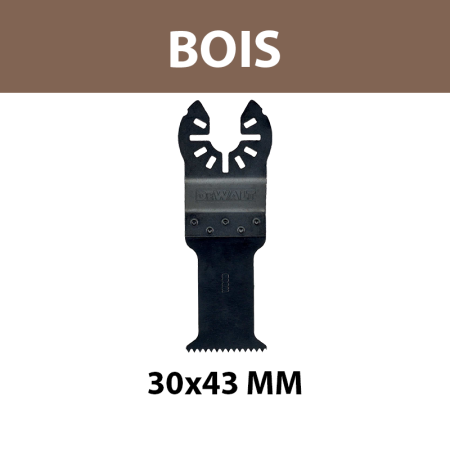 Lame 30x43 mm BiM pour multi-cutter Bois DEWALT