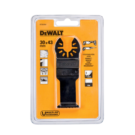 Lame 30x43 mm BiM pour multi-cutter Bois DEWALT